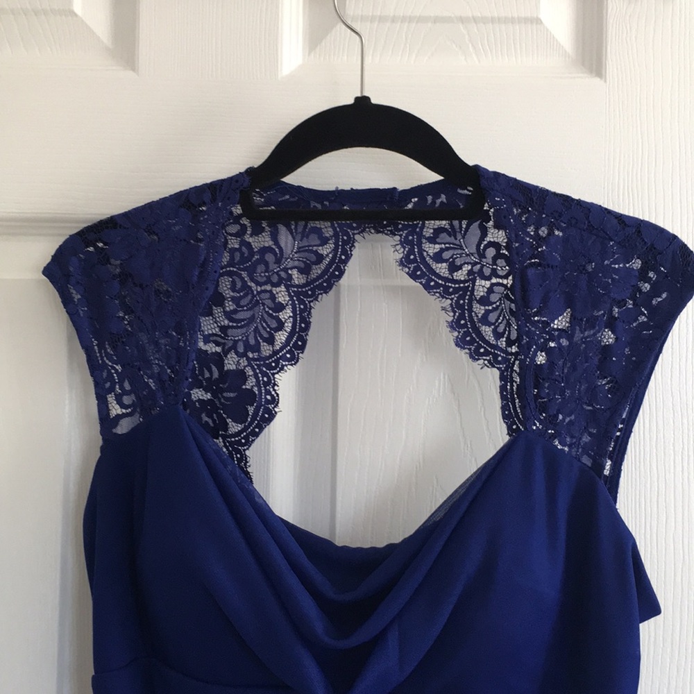 Blue Lace Xscape Dress